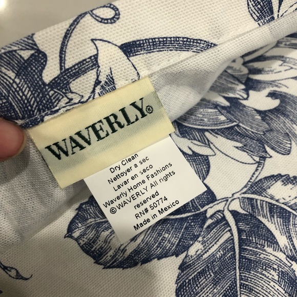 Waverly Garden Toile Lapis European Sham - Picture 5 of 8